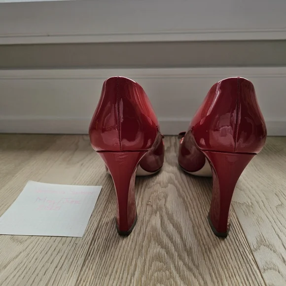 Miu Miu Red Patent Women's Shoes Size 41 - Picture 3 of 5